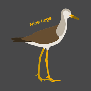 Nice Legs - Yellowlegs Sandpiper Birdwatching Humour Design T-Shirt