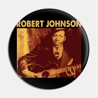 Legendary Blues Capturing Robert Johnson's Soulful Guitar Pin