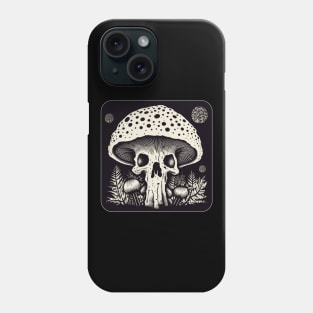 poisonous mushrooms skull Phone Case