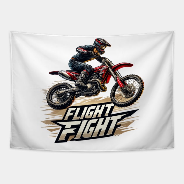 Motocross Tapestry by Vehicles-Art