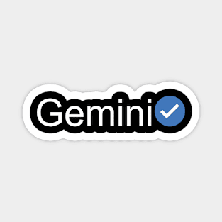 Verified Gemini (White Text) Magnet