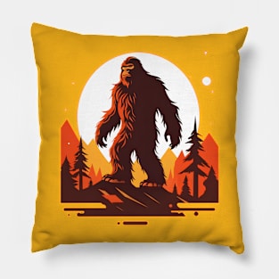 Sasquatch Moon Pillow