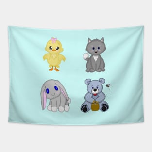 Cute Baby Animals Tapestry