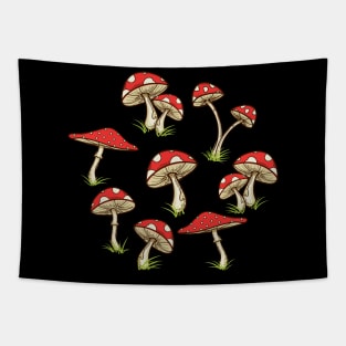 Speckled Mushroom Pattern Tapestry