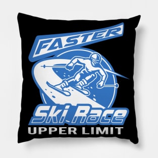 Faster Skiing Winter Sports Race Pillow