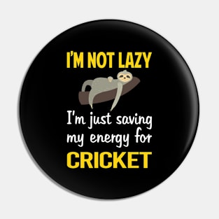 Funny Lazy Cricket Pin