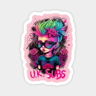 Punk Girl - U.K. Subs Magnet