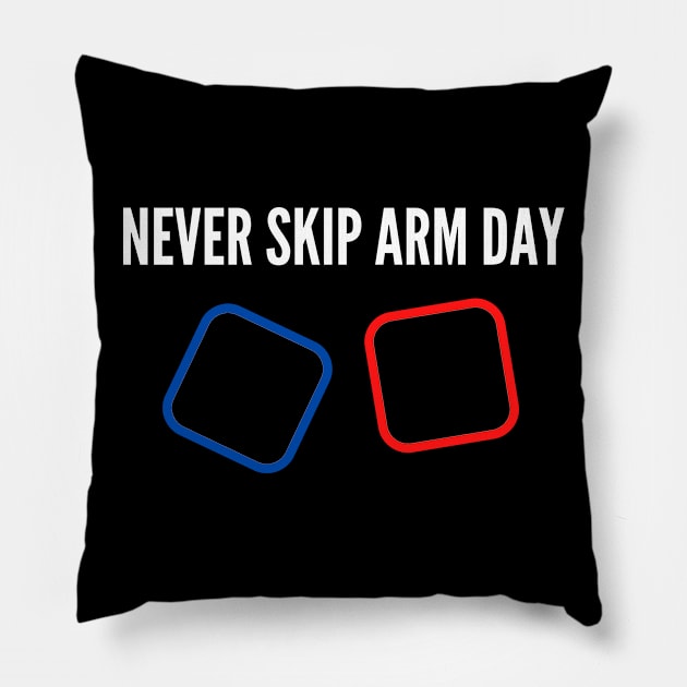 Beat Saber VR Virtual Reality Workout Arm Day Leg Pillow by Mellowdellow