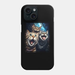 Funny Cat Moon Selfie Cute Kitten Phone Case