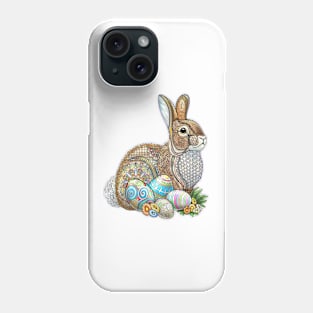 Easter Bunny Zentangle Phone Case