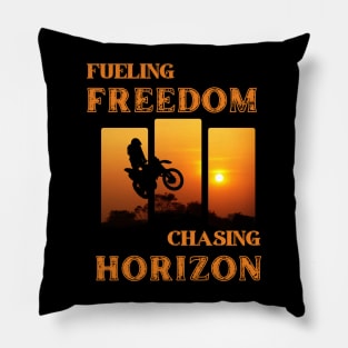 Fueling freedom chasing horizon Pillow