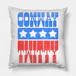 Conway Twitty / Retro Style County Music Fan Design Pillow