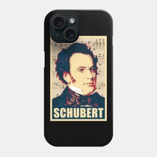 Franz Schubert musical notes Phone Case