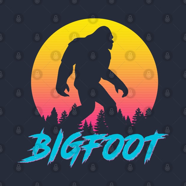 Retro 1980s Bigfoot Sasquatch by GWENT