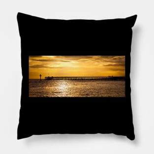 December sunrise over the Old Wooden Pier. Pillow