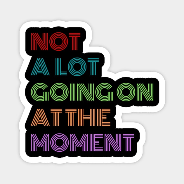 Not A Lot Going On At The Moment Magnet by 29 hour design