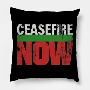 Powerful Ceasefire Now Advocacy Graphic Pillow