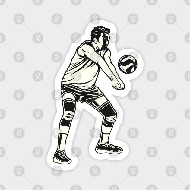 Volleyball Player Magnet by TambuStore