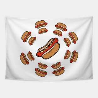 Hot Dog Loop Tapestry