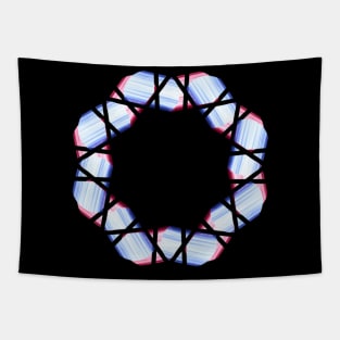 Red and blue flower Tapestry