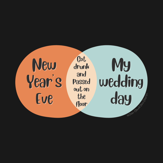 Venn Diagram 2023 New Year’s Eve vs. My wedding day: Drunk by Jean-Claude Venn-Diagram