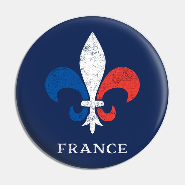 Traditional French Fleur de Lis of France Pin by AntiqueImages