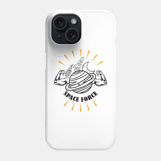 The Real Space Force Face Phone Case by RedoneDesignART