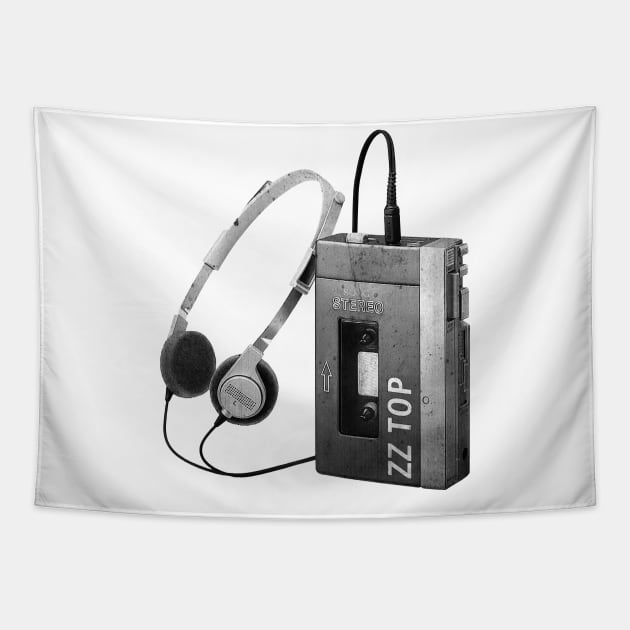 Walkman Play ZZ Top Song Tapestry by XRODOX XLOROX