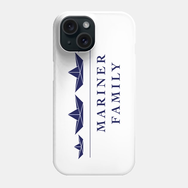 Mariner Family (Seafarer / Paper Boat / Paper Ship / Navy) Phone Case by MrFaulbaum