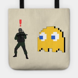 Metal Gear Solid Enemy Soldier Alert Clyde Ghost Pac Man Tote