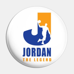 Jordan Custom Player Basketball Your Name The Legend Pin