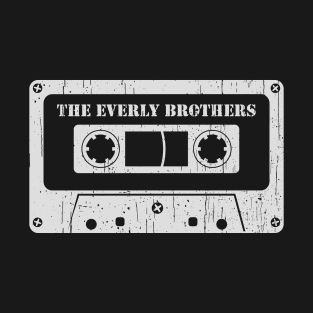 The Everly Brothers - Vintage Cassette White T-Shirt