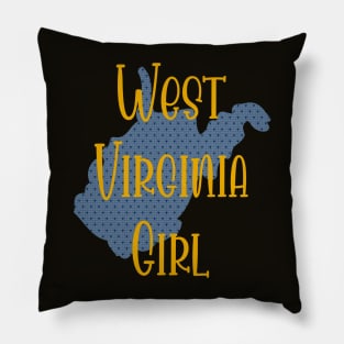 West Virginia Girl Pillow