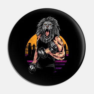 lion gym Pin