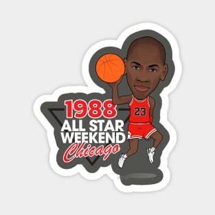 Michael Jordan 1988 All Star Weekend Magnet