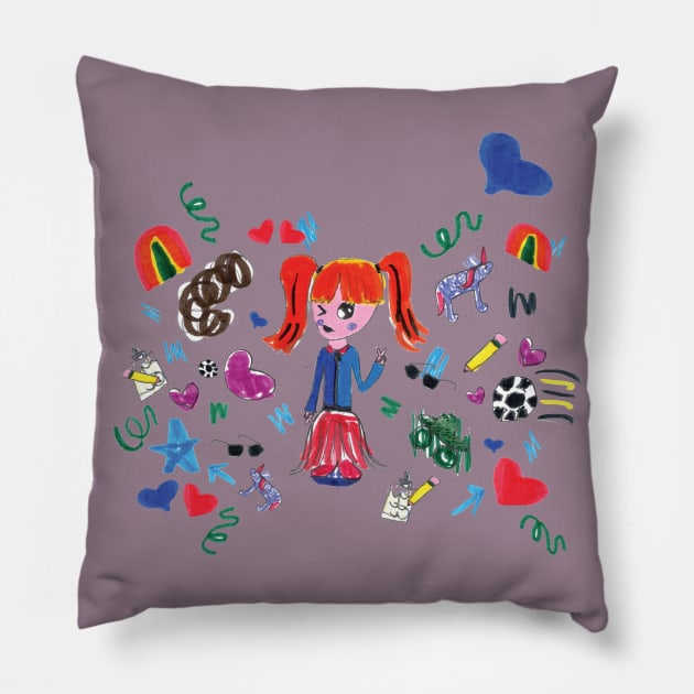 "Get Creative!" Doodle Pillow by Chonk+Marcie