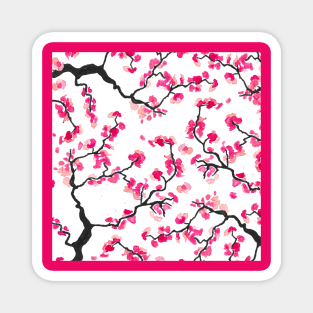 Japanese Cherry Blossoms Magnet