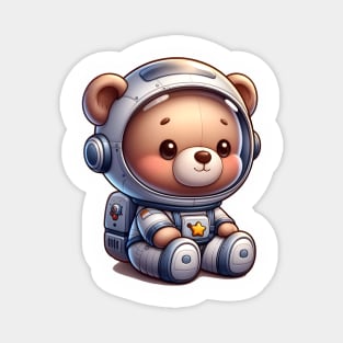 Cute Astronaut Bear Kawaii Magnet