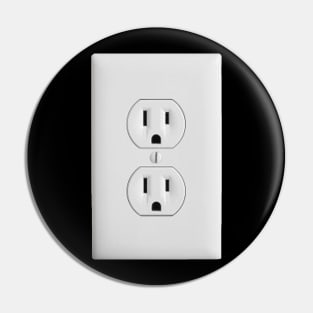 Fake Wall Outlet sticker (Accurate Size) Pin
