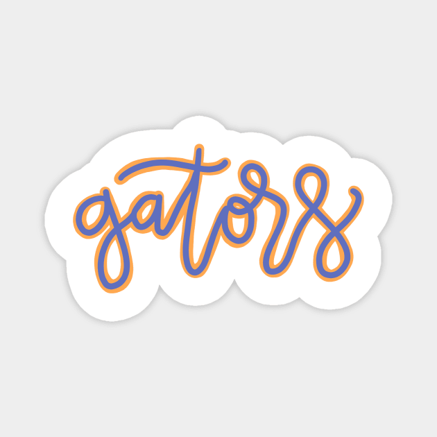 University of Florida calligraphy Magnet by cnaukam