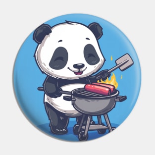 Barbeque Panda Likes the Meat Pin