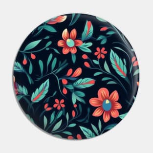 Simple Seamless Floral Pattern Flowers Texture Pin