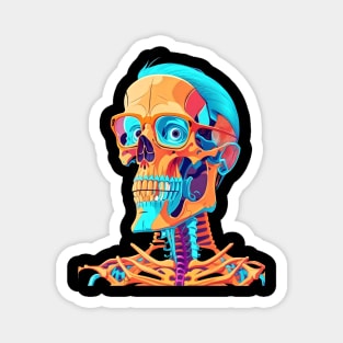 The Nerd Skull Head 2 Magnet