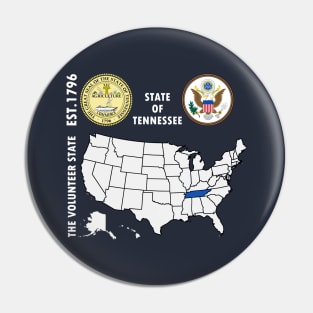 State of Tennessee Pin