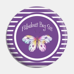 Fabulous Big Sister Butterfly Pin