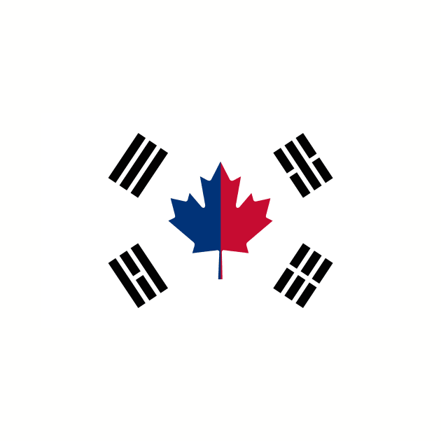 South Korea / Canada Flag Mashup by phneep