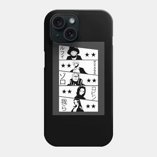 ONE PIECE T-SHIRT FUN T-SHIRT PO07 Phone Case by Huko