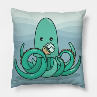 Terror of the Deep Blue Sea Pillow