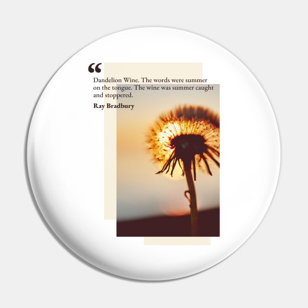 Dandelion wine Pin by Catprint