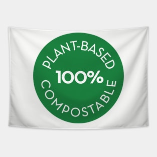 plantbased  100% compostable - circle Tapestry